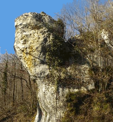 stage géobiologie Dordogne Vallée du Boulou, sphinx de pierre