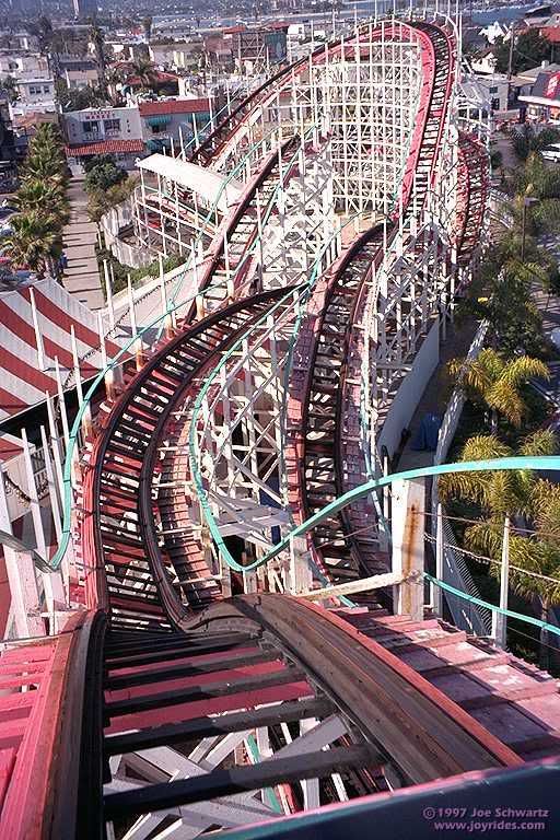 Giant Dipper at Belmont Park San Diego, CA.