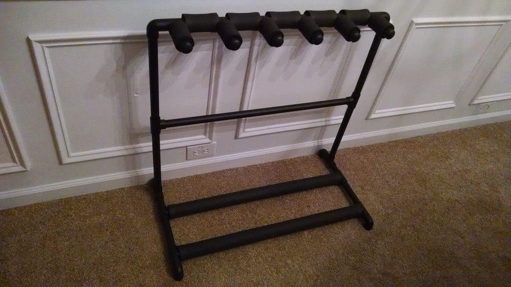 DIY PVC Guitar Rack