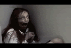 Zombie girl acting retarded