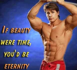 if beauty were time, you'd be eternity