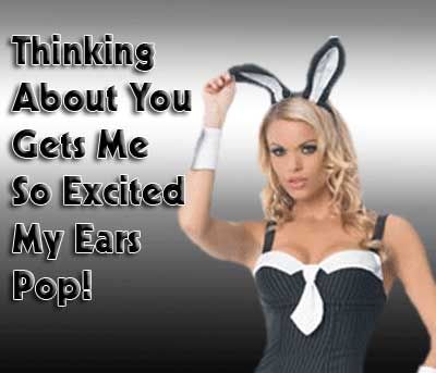 thinking about you gets me so excited my ears pop sexy lady
