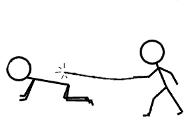 stick figure gets whipped