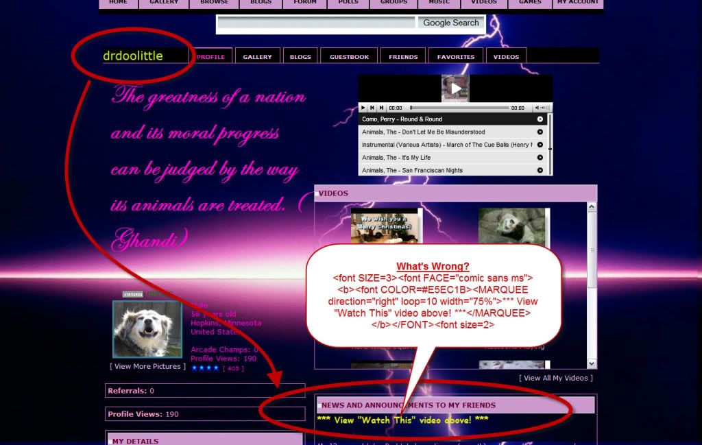 Marquee code scrolling text problems pictures images photos 