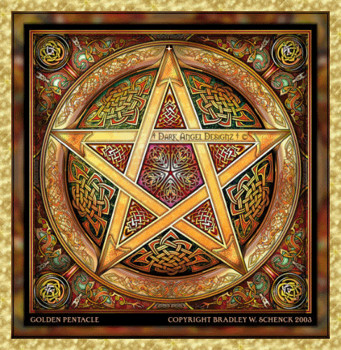 gold pentacle