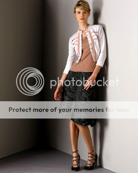 Marc Jacobs New $278 High Fashion Classic Black Ruched Full Skirt x